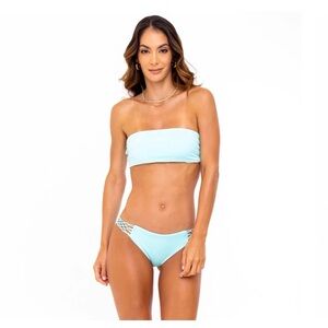 SOAH - Hannah Aqua Bandeau swimsuit
